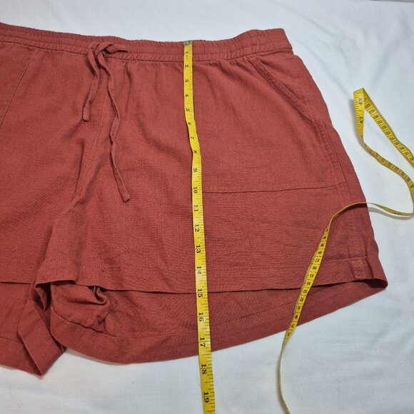 J.Crew Women's Shorts Size XXL Brown Linen Viscose Blend  (60) - Picture 8 of 10